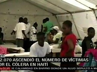 Asciende a 2070 número de muertes por cólera en Haití