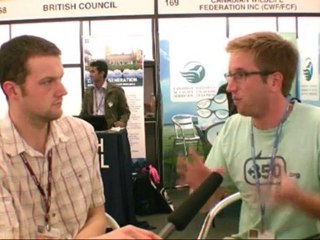 Jamie Henn from 350.org talks to OneClimate.net at ...