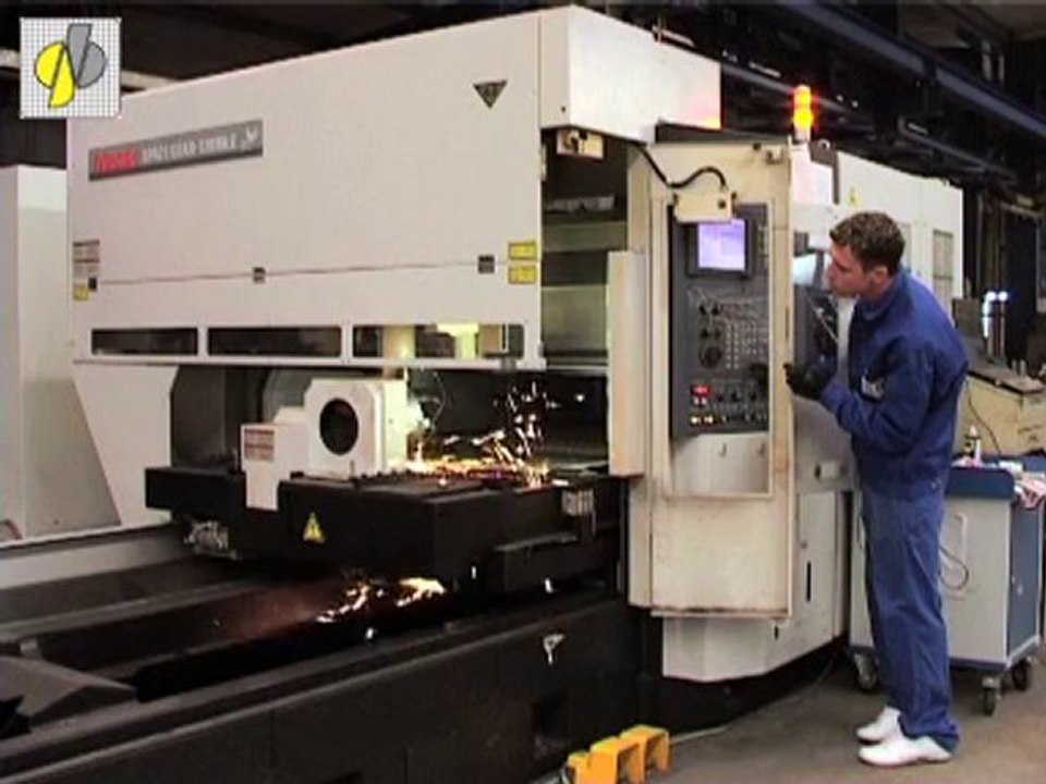 3D Laserschneiden Metallbearbeitung Stahlbau