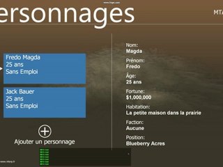 [TEST] Selection personnages