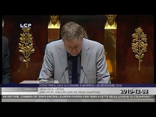 GDR au  Débat préalable au Conseil européen