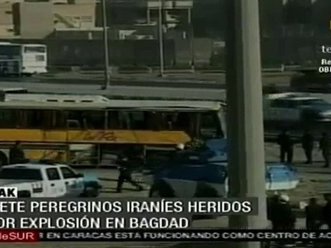 Peregrinos iraníes heridos por explosión en Irak