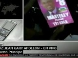 Haitianos protestan por resultados electorales