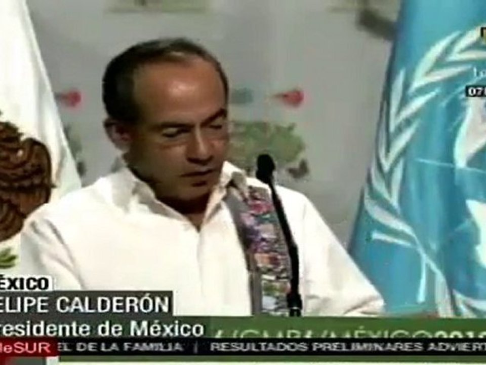 Claman por un acuerdo climático en Cancún
