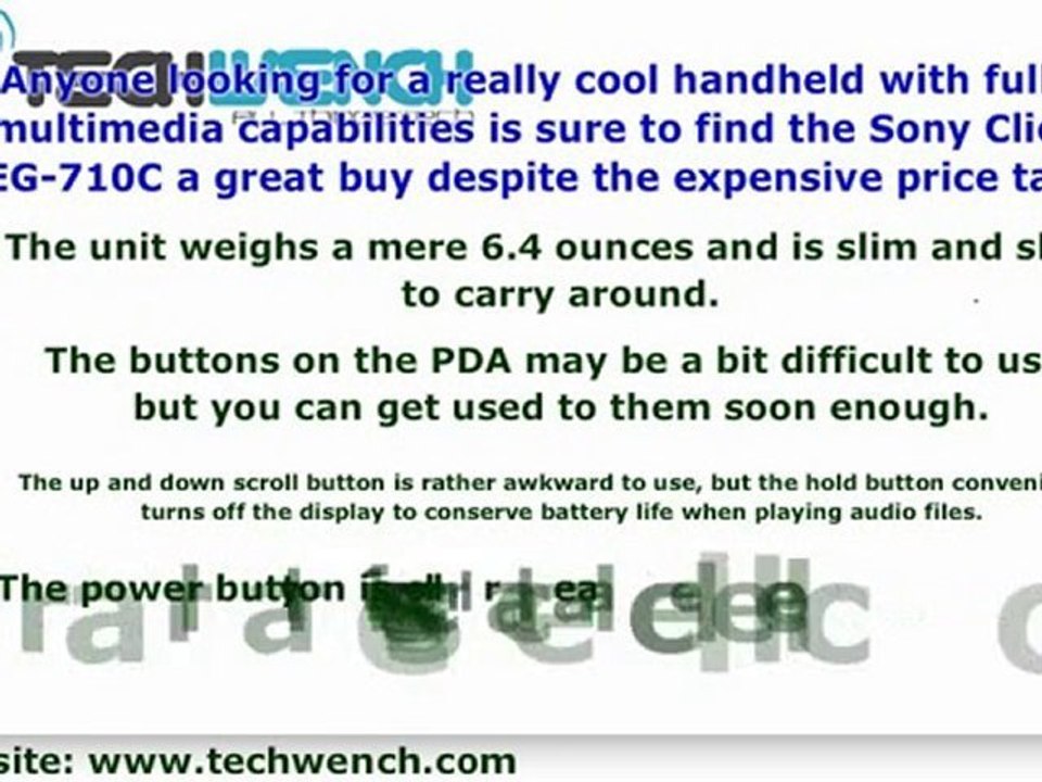 Sony Clie PEG-710C Second Generation Palm OS Review