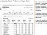 Web Analytics Training: Optimize Poor Performing Pages - P2