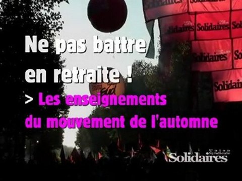Lutte retraites : Le collectif retrouvé [Expression Directe- Solidaires]