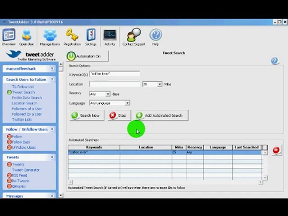 TweetAdder Tutorials -  Tweet Adder Automation