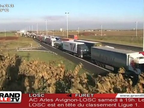 Grand Froid : Plus de 3000 camions bloqués sur l'A1 (Lille)