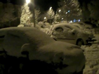 Neige 2010 en ile de France Vidéo 2