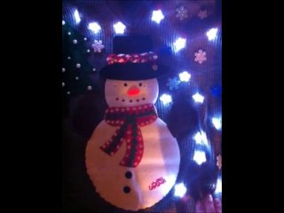 SNOWMAN SNOWFLAKE FLASHING JUMPER