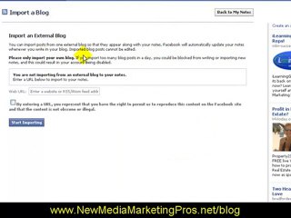 How to add your blog post to your facebook page by New Media