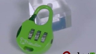 B10193-Cute Mini 3 Digits Password Combination Padlock Green