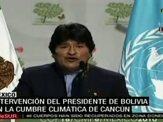 Potencias deben pagar deuda ecológica: Evo Morales