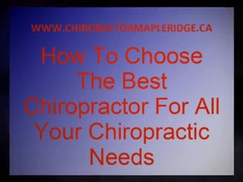 Chiropractors In Maple Ridge- Get Help For Your Pain And St