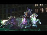 Fête des Lumières de Lyon 2010 - La fontaine Bartholdi