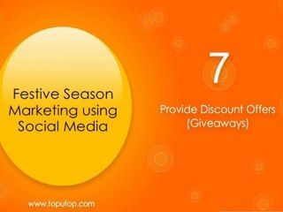 Festive Season Marketing using Social Media