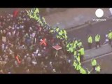 Euronews - Violentes manifestations étudiantes à Londres