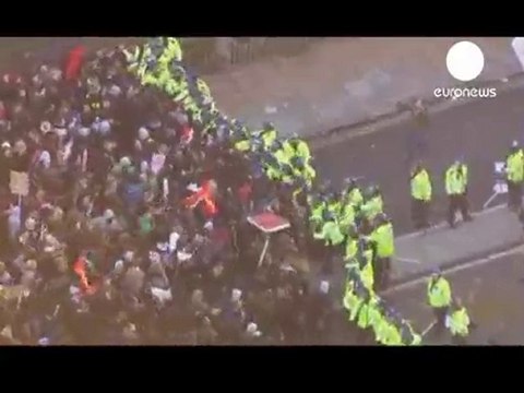 Euronews - Violentes manifestations étudiantes à Londres