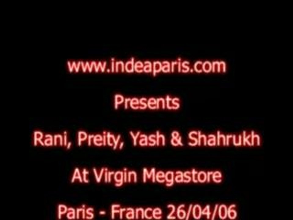 Veer Zaara launch in Paris