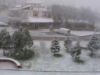 Çorlu Marmaracık Belediyesinde Kar Yağışı