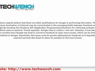 Why Google Limits Access to Facebook Through Gmail