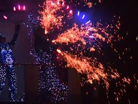 Feux d'artifice et musique au Hameau de la Reine à Versailles
