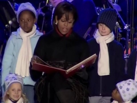 Les Obama illuminent le sapin de Noël devant la Maison blanche