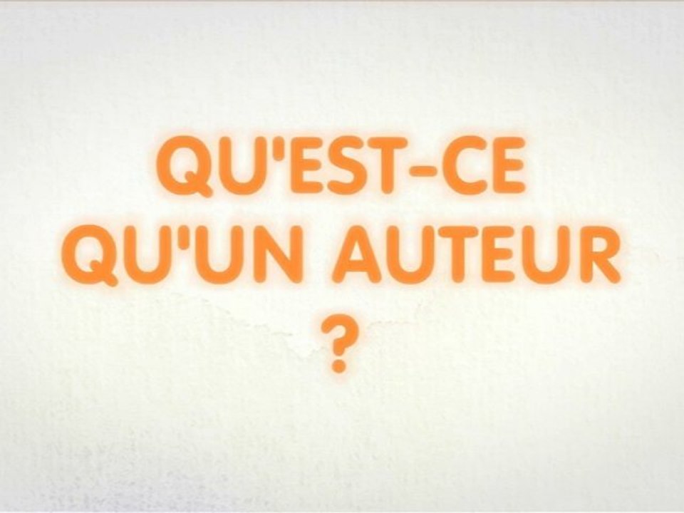 Qu'est-ce qu'un auteur ?