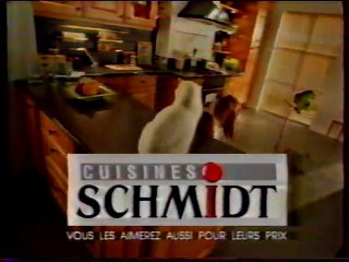 Publicité Cuisines Schmidt 1997