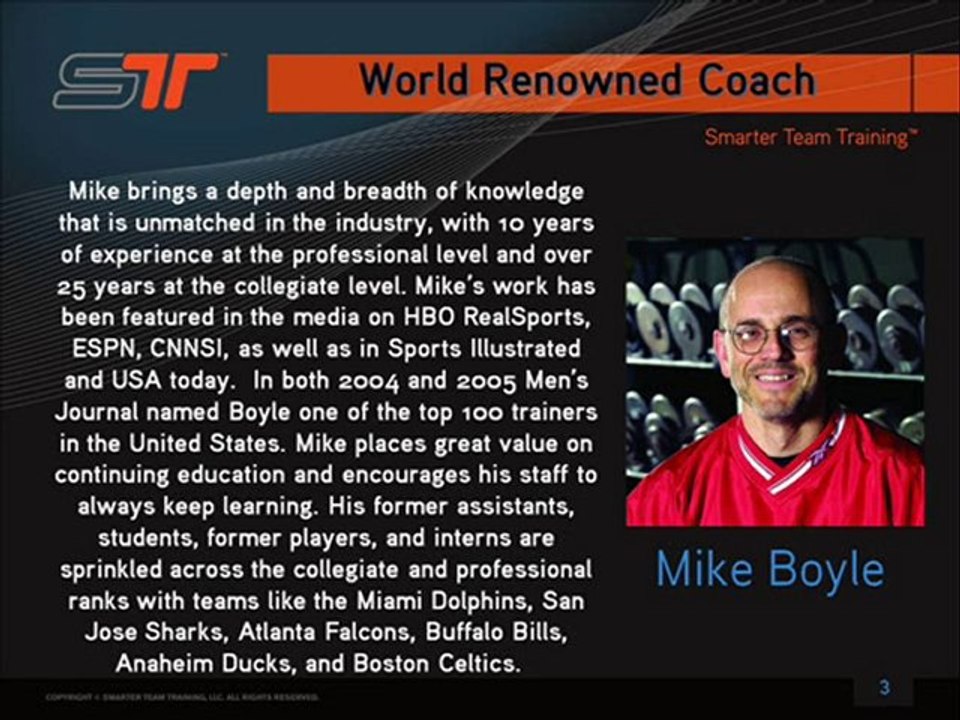 STT Audio Interview - Mike Boyle #3