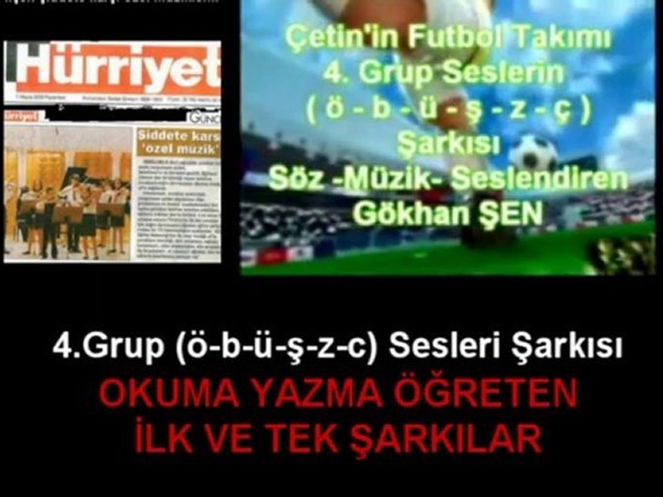 2012-2013 OKUL ŞARKILARI .. okuma yazma öğreten şarkılar :: Gökhan ŞEN