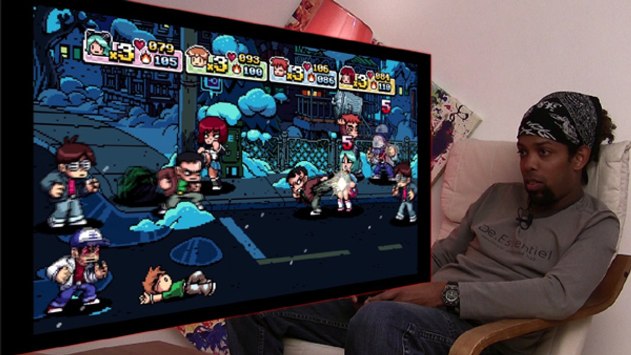 Scott Pilgrim "Actu Game Play" à 4 joueurs - pas test.