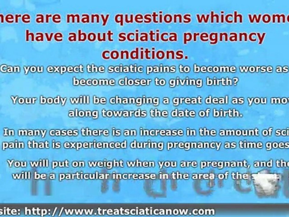 Sciatica and Pregnancy