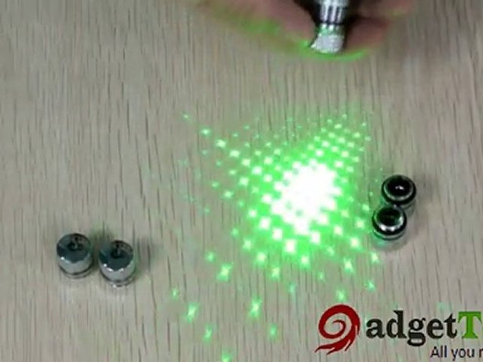 E00173-5 in 1 30mW 532nm Mid-open Kaleidoscopic Green Laser