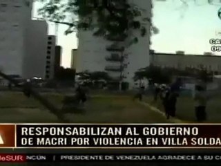Continúa la tensión en Villa Soldati, Argentina