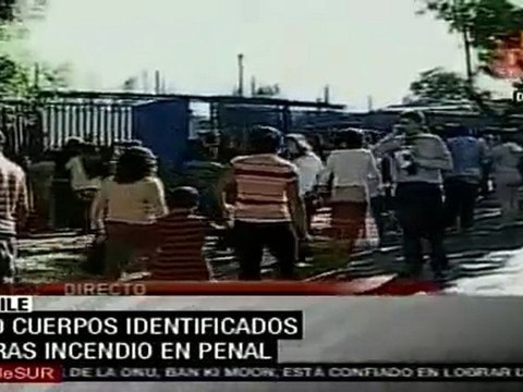 Ya se identificaron 50 cadáveres de víctimas del incendio en la cárcel chilena