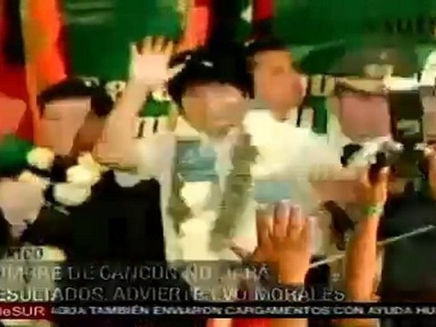 Cancún: Evo Morales participa en encuentro paralelo de Vía Campesina