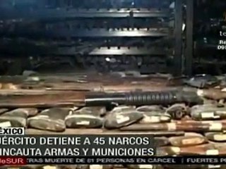 Ejército mexicano detiene a 45 presuntos narcotraficantes