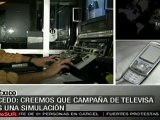 Acedo: creemos que campaña de Televisa es una simulación