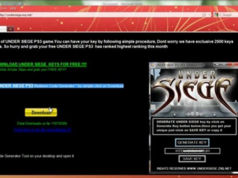 SERIAL KEYS UNDER SIEGE DECEMBER EDITION WORKIGN GUARANTEE