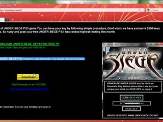 SERIAL KEYS UNDER SIEGE DECEMBER EDITION WORKIGN GUARANTEE