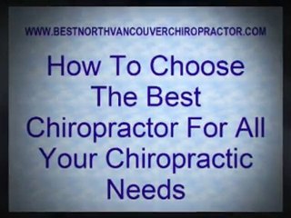 Chiropractors In North Vancouver- Get Help For Your Pain An