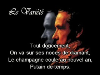 karaoke - Putain de temps  de SARDOU