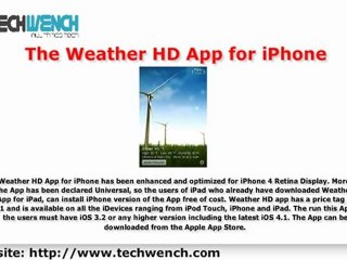 Weather HD comes to iPhone with Added Features