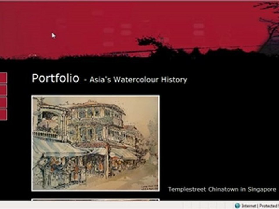 Singapore Watercolour Artist - Templestreet Chinatown