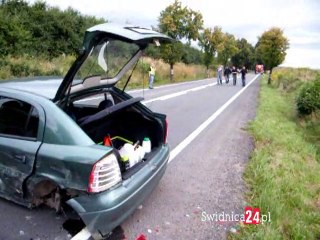 Swidnica24pl 24.08.2010 Wypadek Swidnica - Strzegom