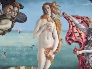 The Birth of Venus by Botticelli - 3D recreation of painting