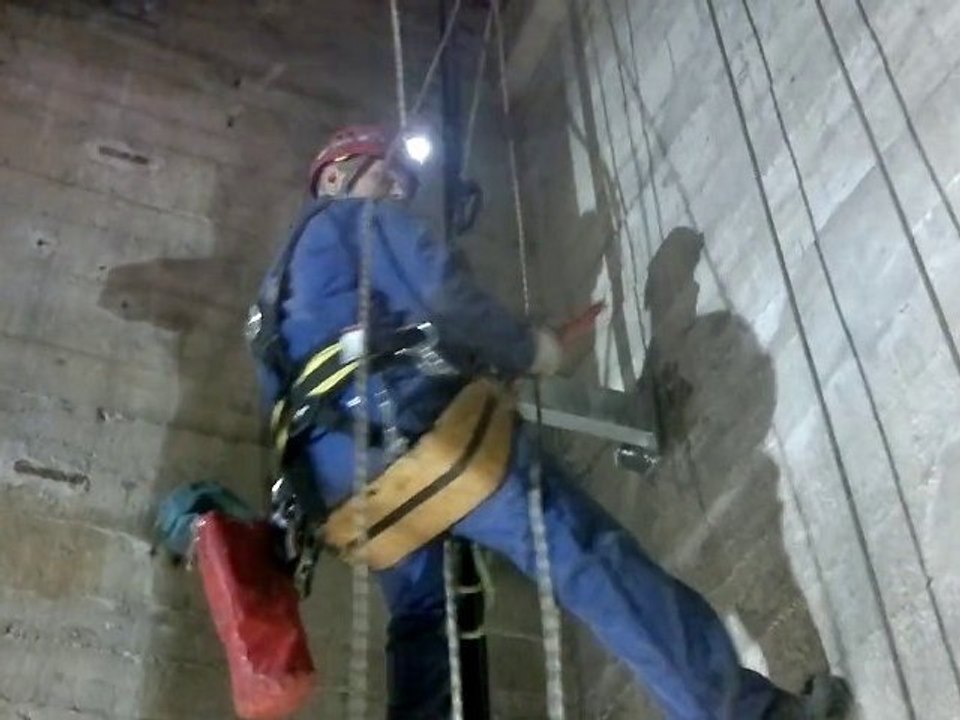 Travaux acro sur barrage