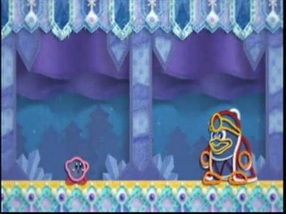Kirby's Epic Yarn - 9) Penguin V.S. Penguin